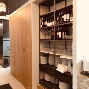 MUEBLE ACERO CORTEN CON RUEDAS